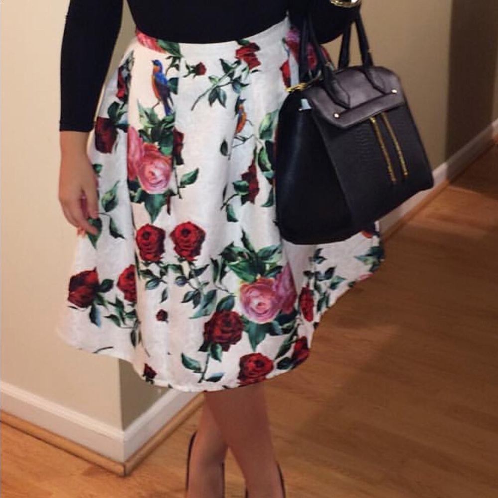 Forever 21 flower skirt